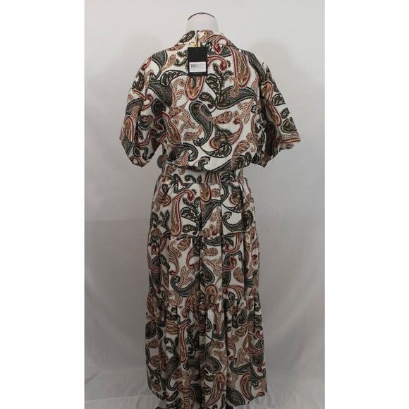 NICHOLAS Sz 14 Amina Shirt Dress Jaipur Paisley Pearl NWT - Picture 4 of 8